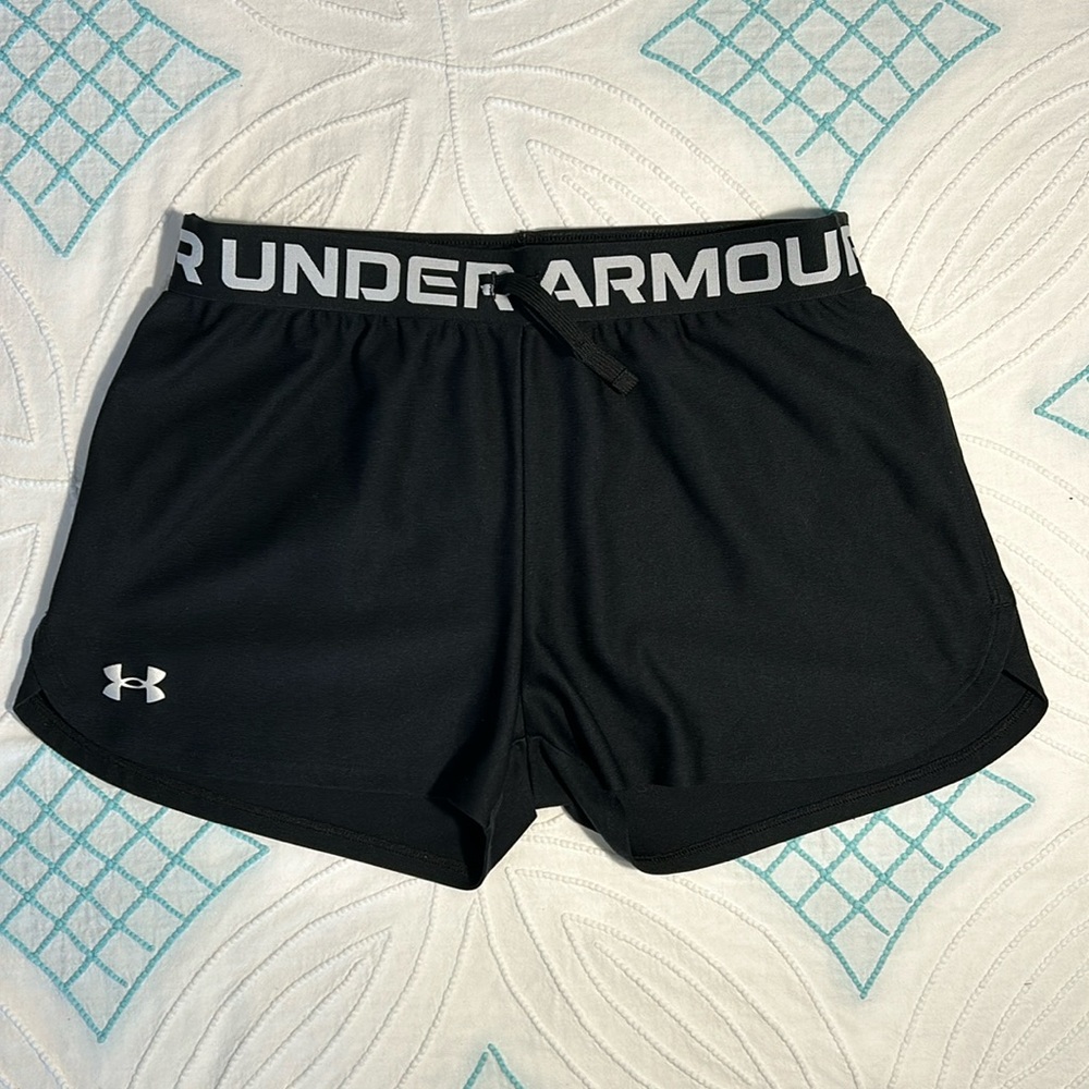 Under Armour | Girls Black Active Shorts | Size Youth Large